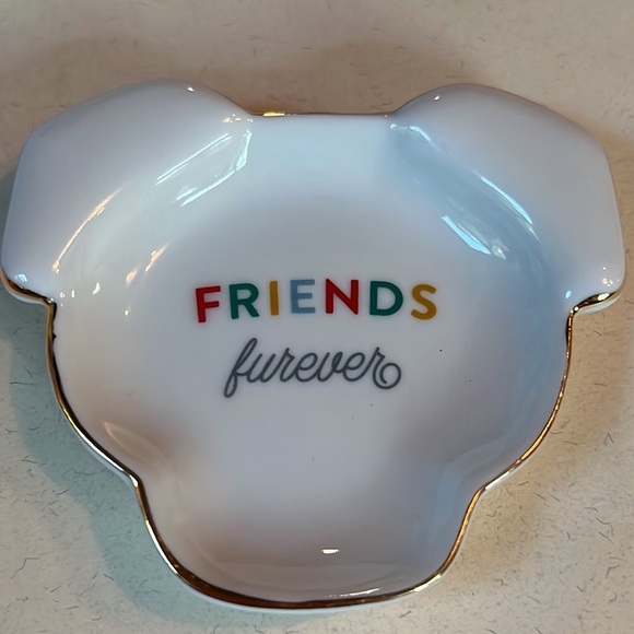 artful metallic gold heart with “Love” inside…porcelain tray in gift box-NIB - Picture 11 of 12